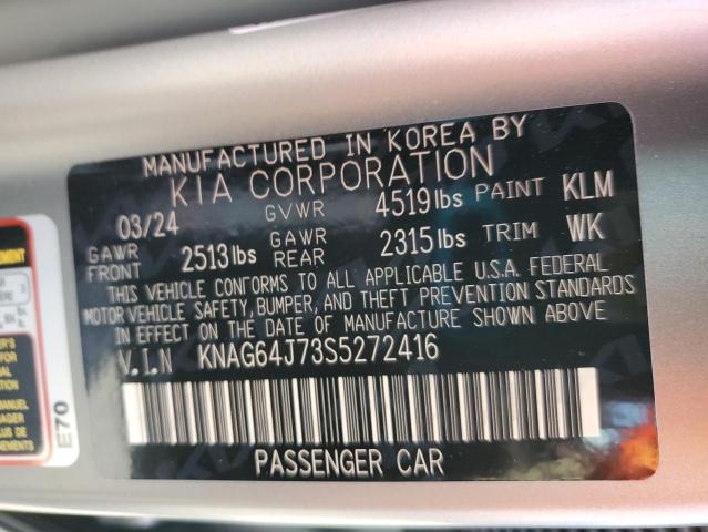 2025 KIA K5 GT LINE - KNAG64J73S5272416