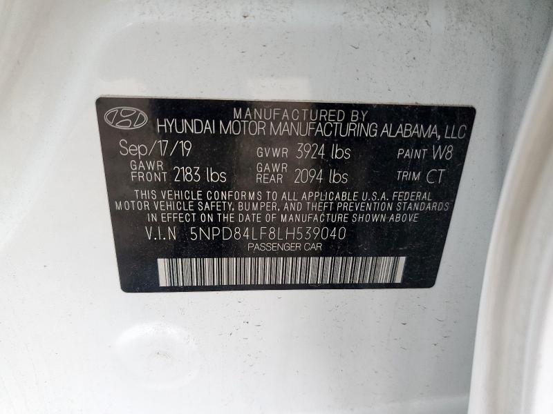 2020 HYUNDAI ELANTRA SE - 5NPD84LF8LH539040