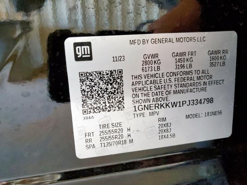 2023 CHEVROLET TRAVERSE P 1GNERKKW1PJ334798