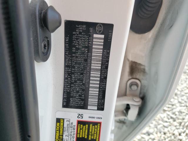 2021 TOYOTA CAMRY SE - 4T1G11AKXMU498218