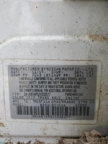 2018 NISSAN SENTRA S - 3N1AB7AP0JY232577