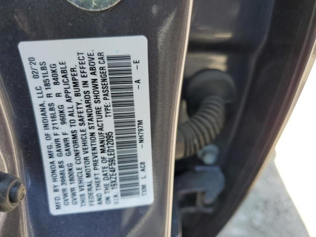 2020 HONDA INSIGHT EX 19XZE4F59LE012095