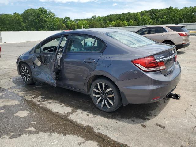 HONDA CIVIC EXL 2015 charcoal  gas 2HGFB2F92FH505016 photo #3