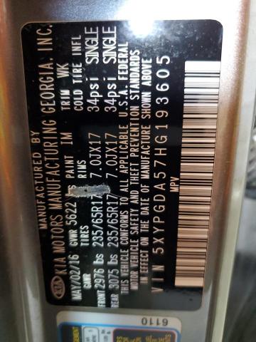 2017 KIA SORENTO LX - 5XYPGDA57HG193605