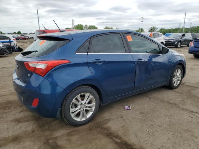 HYUNDAI ELANTRA GT 2014 blue hatchbac gas KMHD35LH5EU231091 photo #4