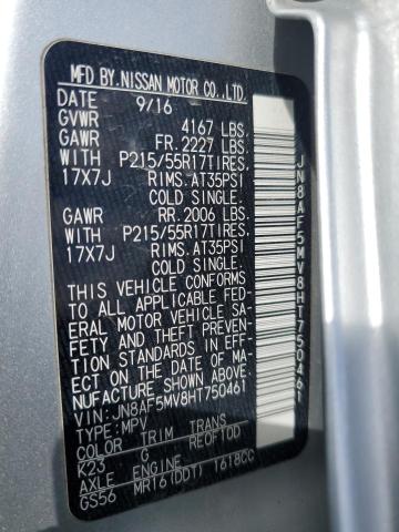 2017 NISSAN JUKE S - JN8AF5MV8HT750461