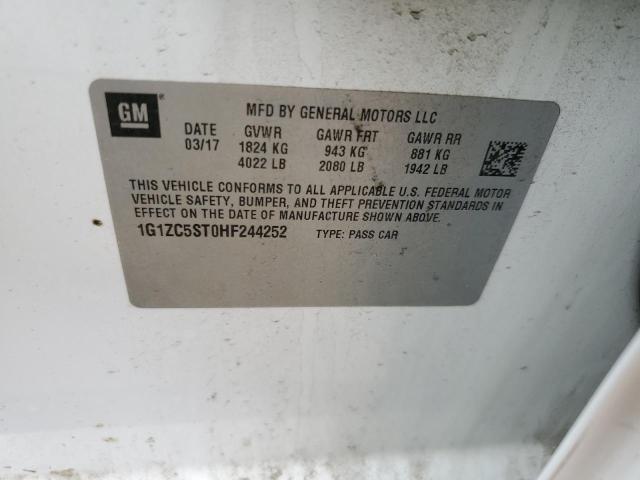 2017 CHEVROLET MALIBU LS 1G1ZC5ST0HF244252