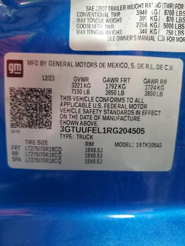 2024 GMC SIERRA K15 - 3GTUUFEL1RG204505