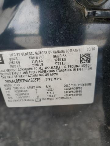 2017 CHEVROLET EQUINOX LS - 2GNALBEK7H6100379