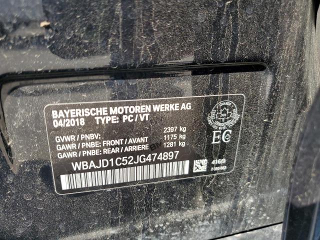 2018 BMW 540XD WBAJD1C52JG474897