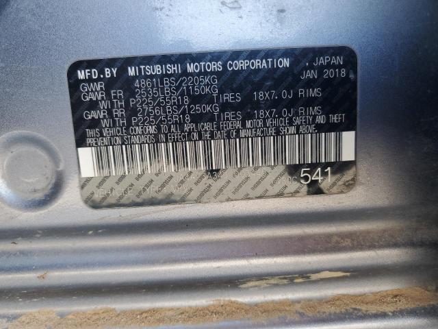 2018 MITSUBISHI OUTLANDER - JA4AZ3A34JJ003445