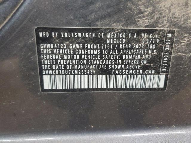 2019 VOLKSWAGEN JETTA S 3VWCB7BU7KM255435