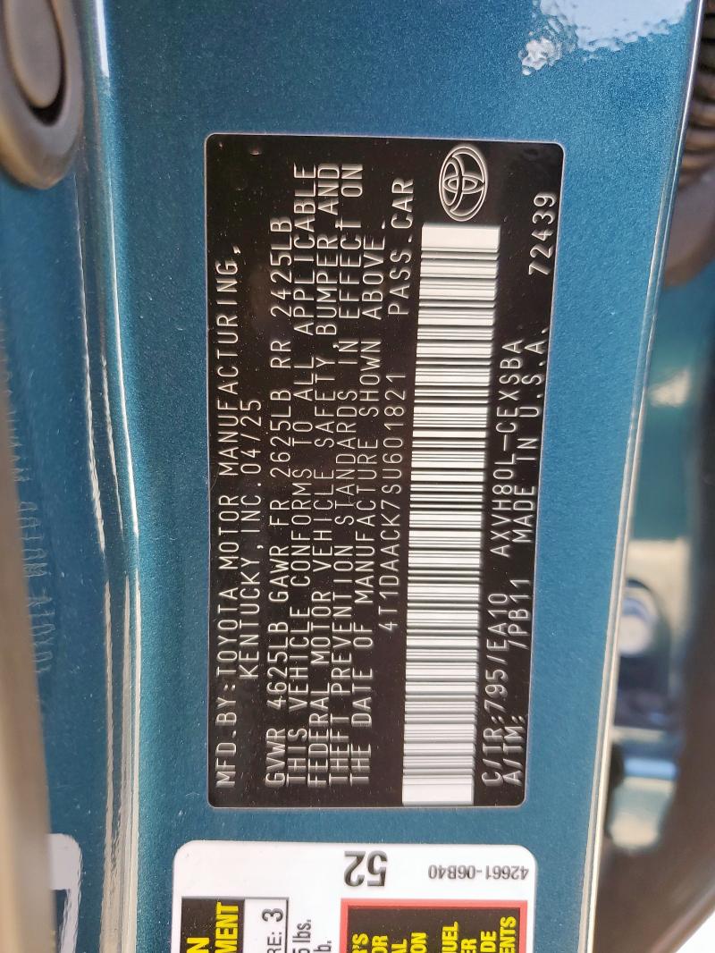 2025 TOYOTA CAMRY XSE - 4T1DAACK7SU601821