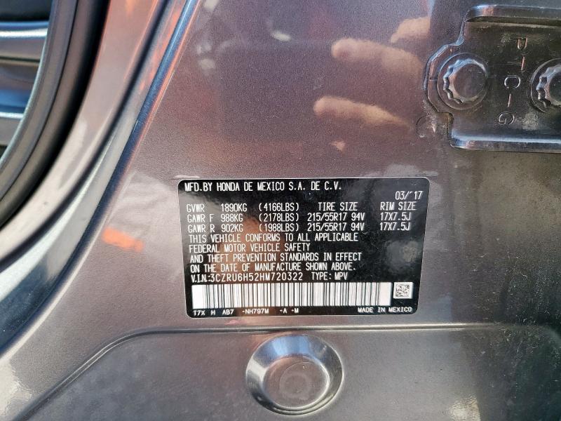 2017 HONDA HR-V EX - 3CZRU6H52HM720322