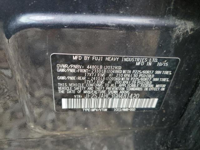 2016 SUBARU FORESTER 2 #3291218982