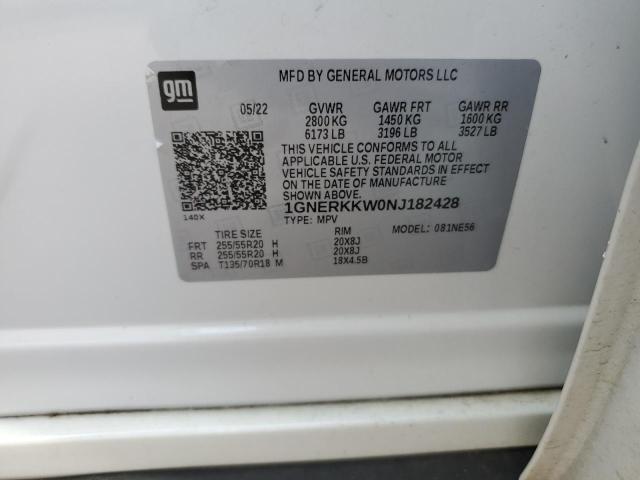 2022 CHEVROLET TRAVERSE P 1GNERKKW0NJ182428