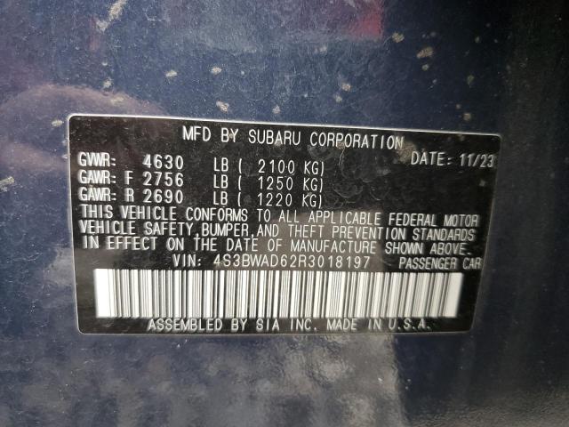 2024 SUBARU LEGACY PRE 4S3BWAD62R3018197