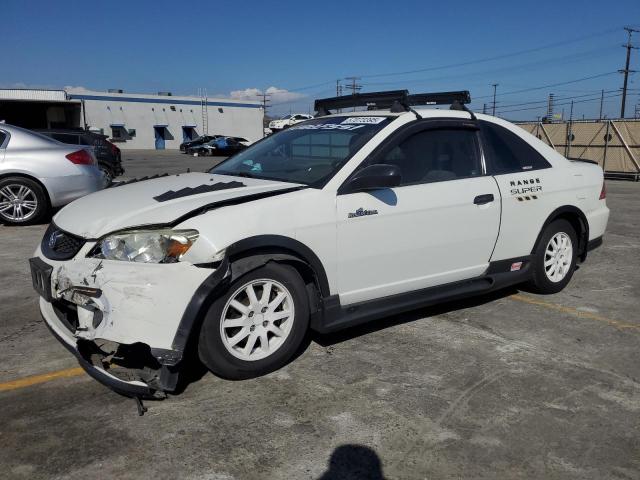 HONDA CIVIC HX 2005 white  gas 1HGEM22745L036667 photo #1
