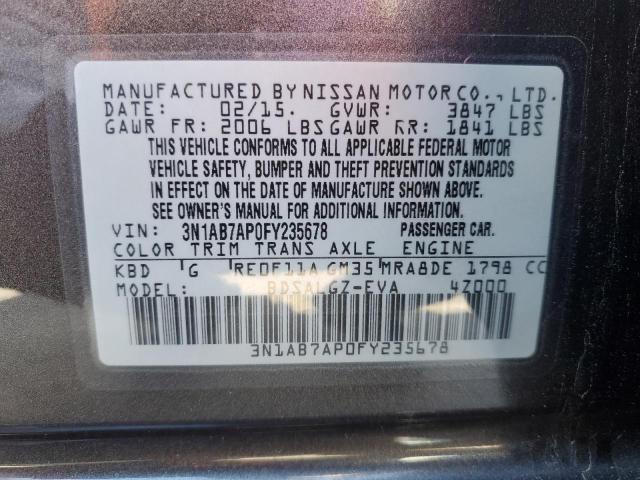 2015 NISSAN SENTRA S - 3N1AB7AP0FY235678