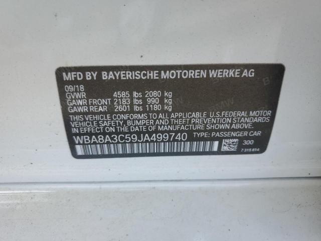 2018 BMW 320 XI WBA8A3C59JA499740