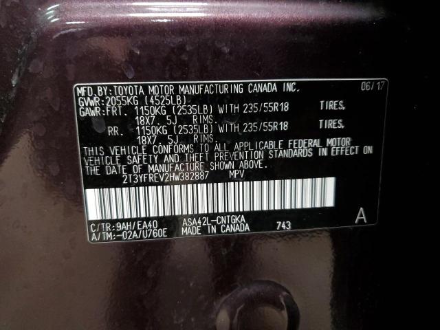 2017 TOYOTA RAV4 LIMIT - 2T3YFREV2HW382887