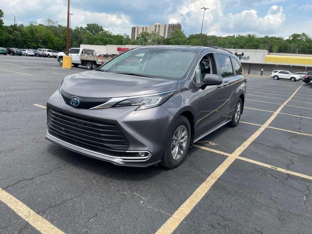 TOYOTA SIENNA XLE 2022 charcoal  hybrid engine 5TDYSKFC7NS046875 photo #3