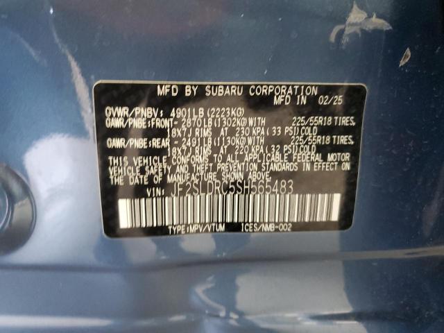 2025 SUBARU FORESTER JF2SLDRC5SH565483