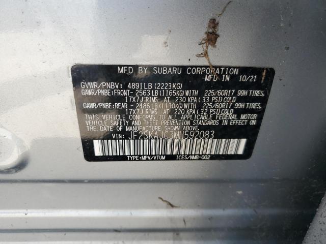 2021 SUBARU FORESTER P JF2SKAJC3MH592083