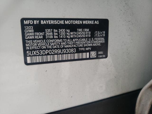 2024 BMW X3 XDRIVE3 - 5UX53DP02R9U93083