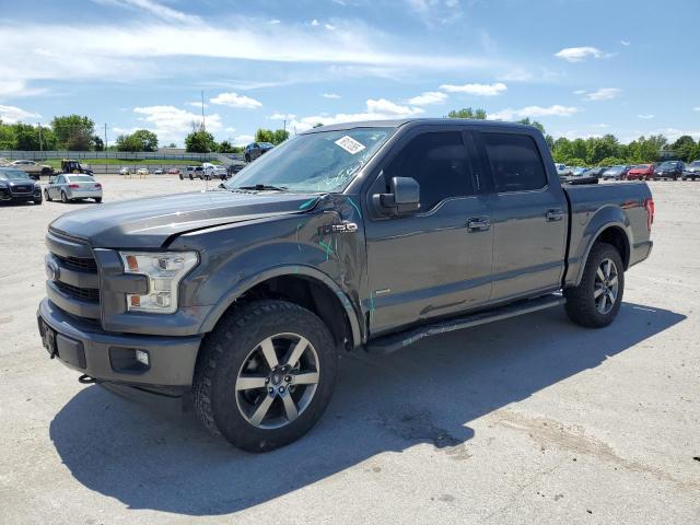 FORD F150 SUPER 2017 gray  gas 1FTEW1EG5HKD93977 photo #1