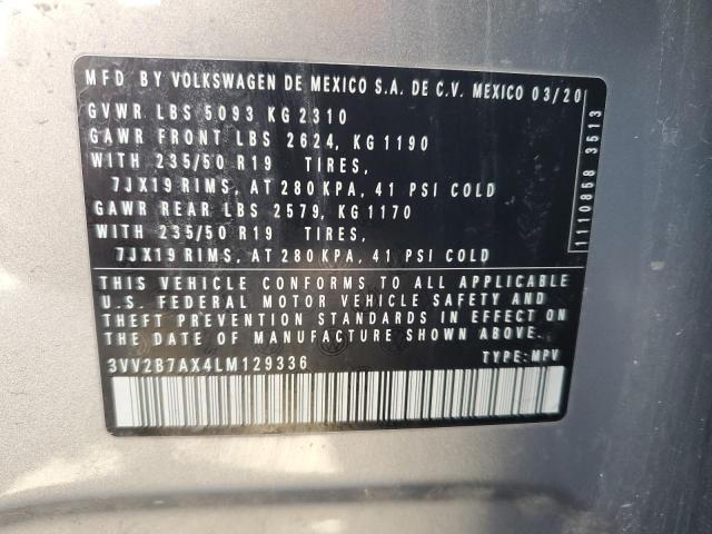 2020 VOLKSWAGEN TIGUAN SE 3VV2B7AX4LM129336