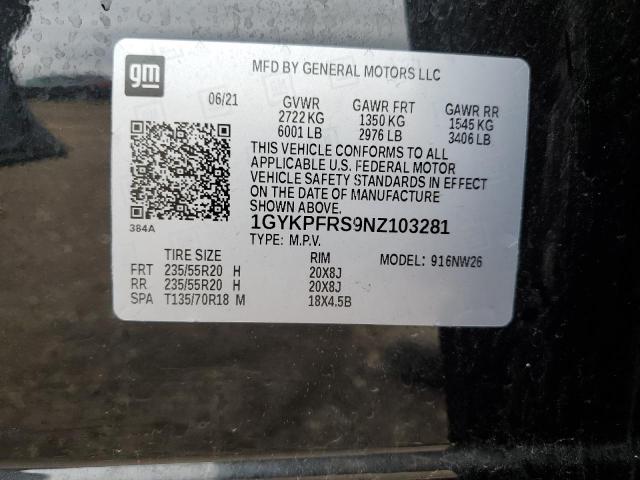 2022 CADILLAC XT6 PLATIN - 1GYKPFRS9NZ103281