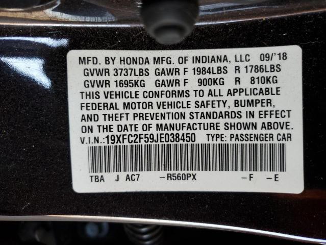 2018 HONDA CIVIC LX - 19XFC2F59JE038450