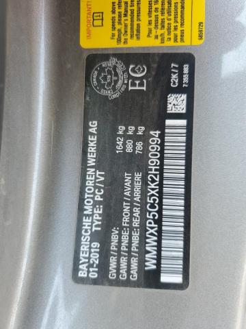 2019 MINI COOPER WMWXP5C5XK2H90994