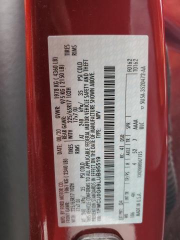 2020 FORD ESCAPE SE - 1FMCU0G69LUB95519