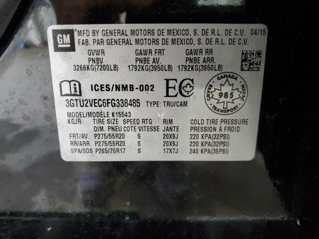 2015 GMC SIERRA K1500 SLT 3GTU2VEC6FG338485
