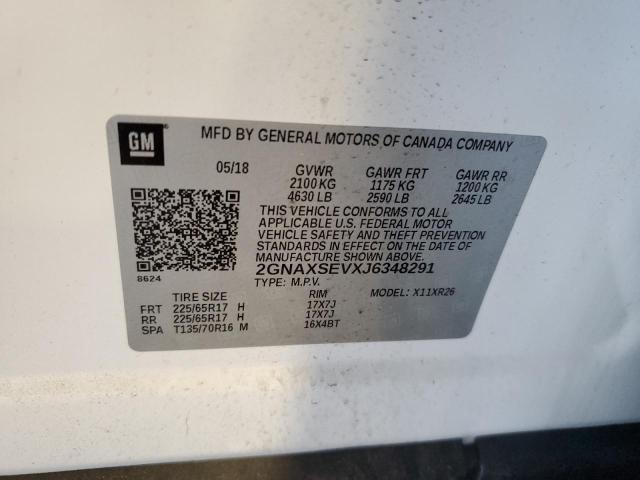2018 CHEVROLET EQUINOX LT - 2GNAXSEVXJ6348291