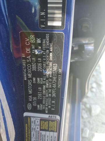 2017 KIA FORTE LX - 3KPFL4A73HE017463