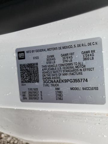 2023 CHEVROLET SILVERADO - 3GCNAAEK9PG355774