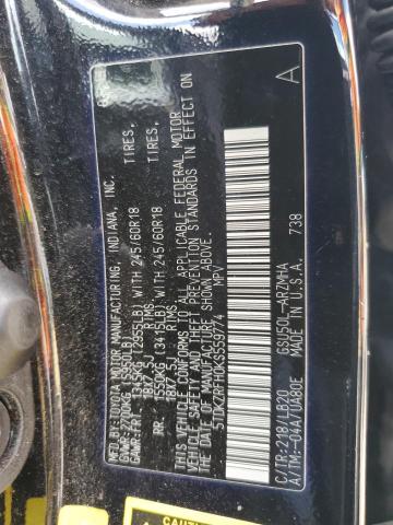 2019 TOYOTA HIGHLANDER - 5TDKZRFH0KS559774