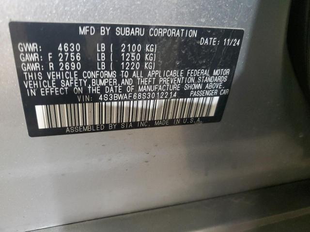2025 SUBARU LEGACY PRE - 4S3BWAF68S3012214