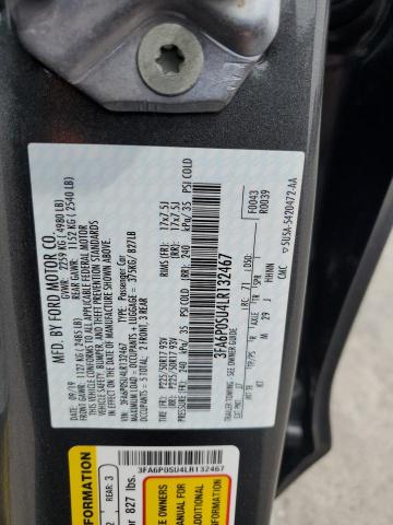 2020 FORD FUSION TIT 3FA6P0SU4LR132467