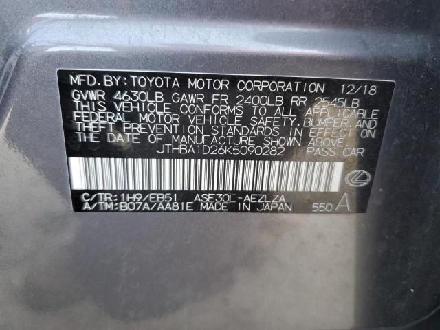 2019 LEXUS IS 300 - JTHBA1D26K5090282