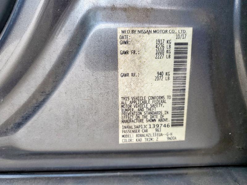 2018 NISSAN ALTIMA 2.5 - 1N4AL3AP1JC139746