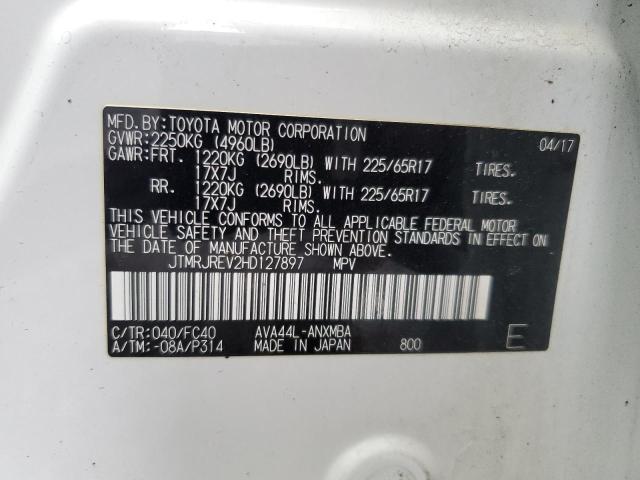 2017 TOYOTA RAV4 HV LE JTMRJREV2HD127897
