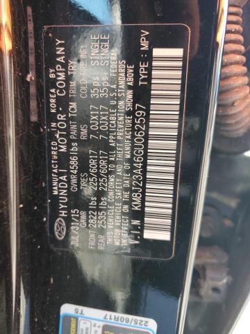 2016 HYUNDAI TUCSON SE - KM8J23A46GU062597