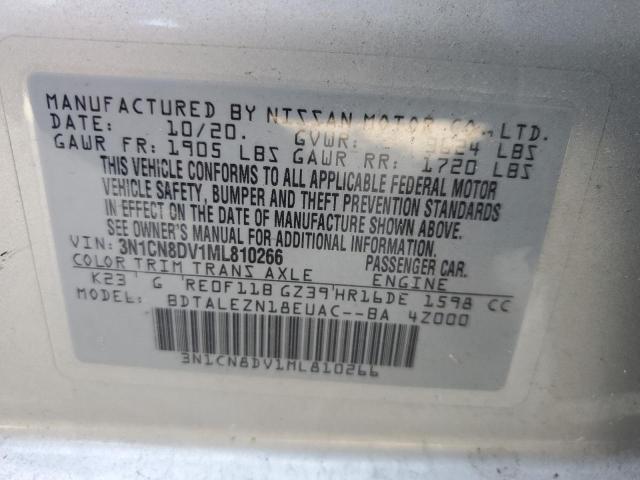 2021 NISSAN VERSA S - 3N1CN8DV1ML810266