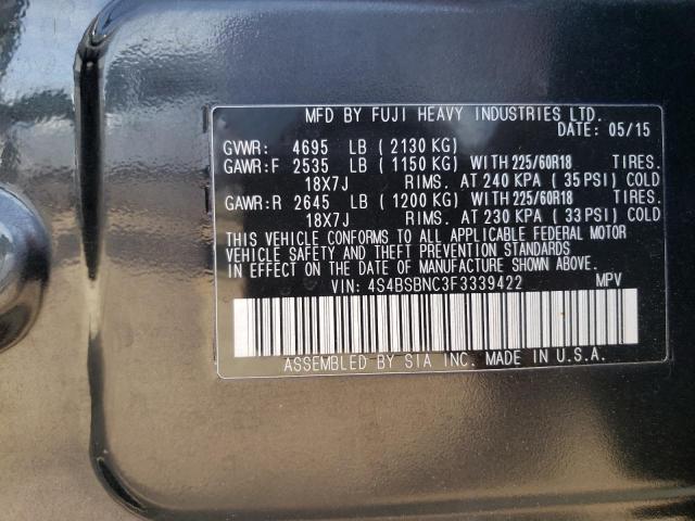2015 SUBARU OUTBACK 2. - 4S4BSBNC3F3339422