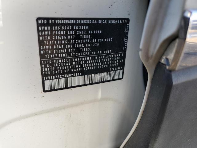 2018 VOLKSWAGEN TIGUAN SE - 3VV3B7AX2JM024473