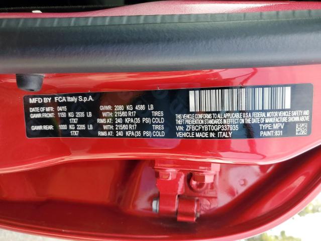 2016 FIAT 500X EASY - ZFBCFYBT0GP337935